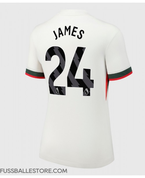 Günstige Chelsea Reece James #24 Auswärtstrikot Damen 2025-26 Kurzarm Günstige Chelsea Reece James #24 Auswärtstrikot Damen 2025-26 Kurzarm